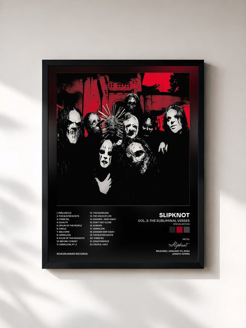 Slipknot · Vol. 3: The Subliminal Verses (Special Edition) — Affiche encadrée