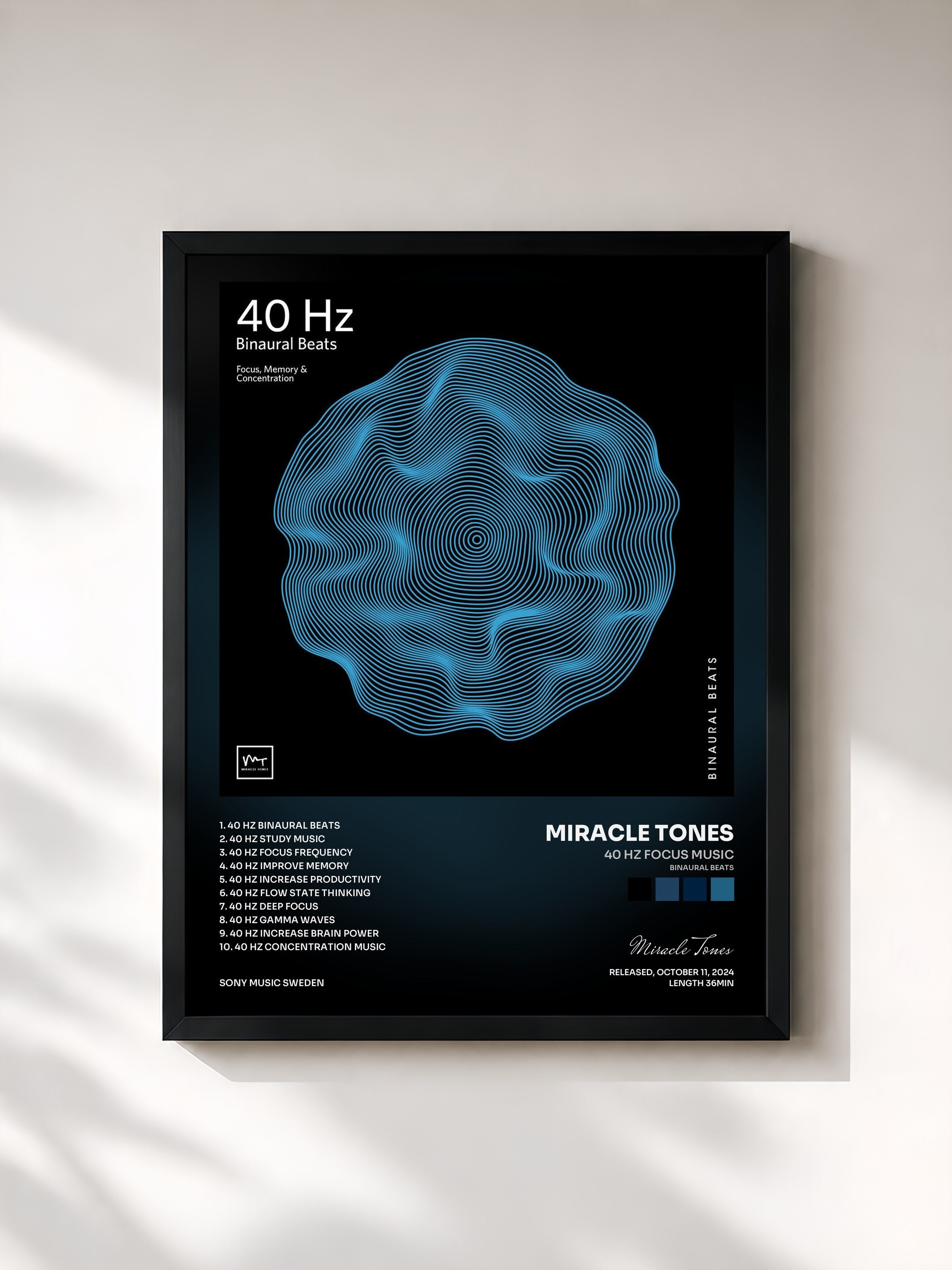 Miracle Tones · 40 Hz Focus Music (Binaural Beats)