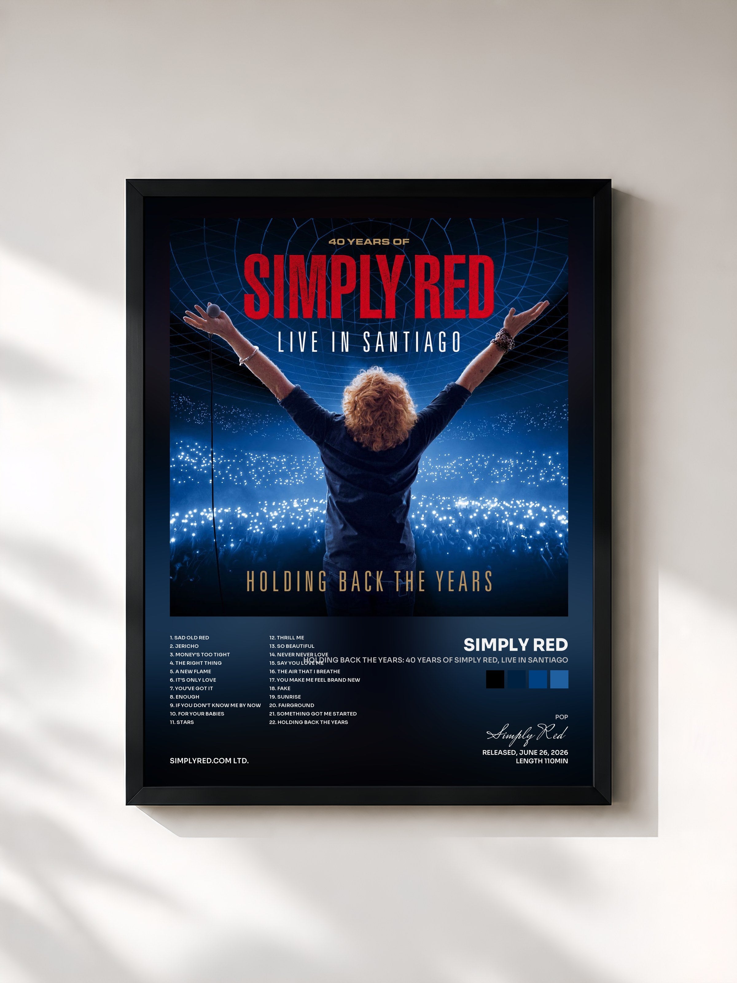 Simply Red · Holding Back the Years: 40 Years of Simply Red, Live in Santiago