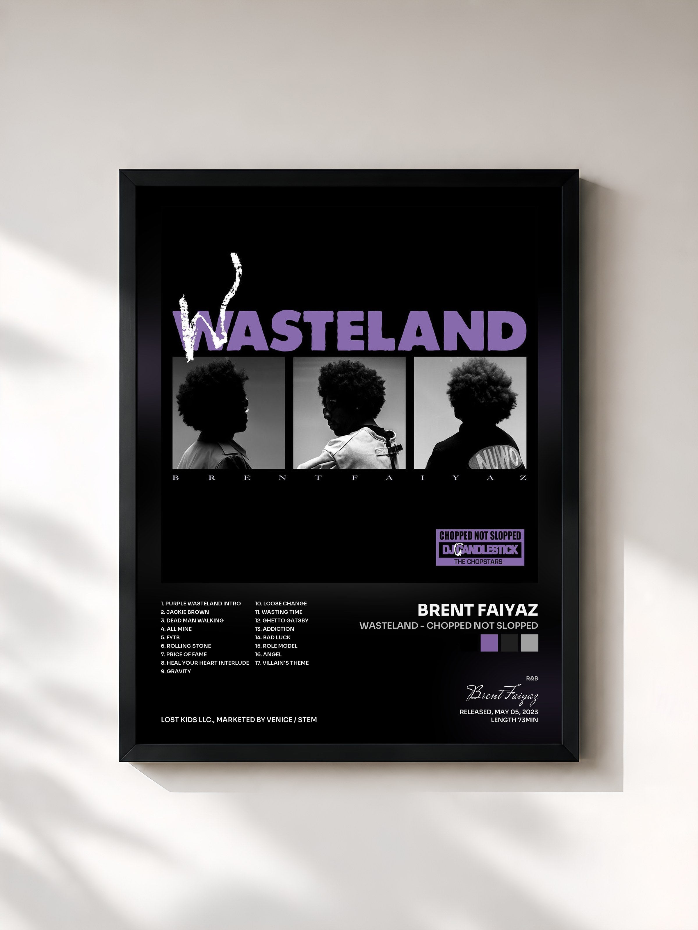 Brent Faiyaz · WASTELAND - CHOPPED NOT SLOPPED