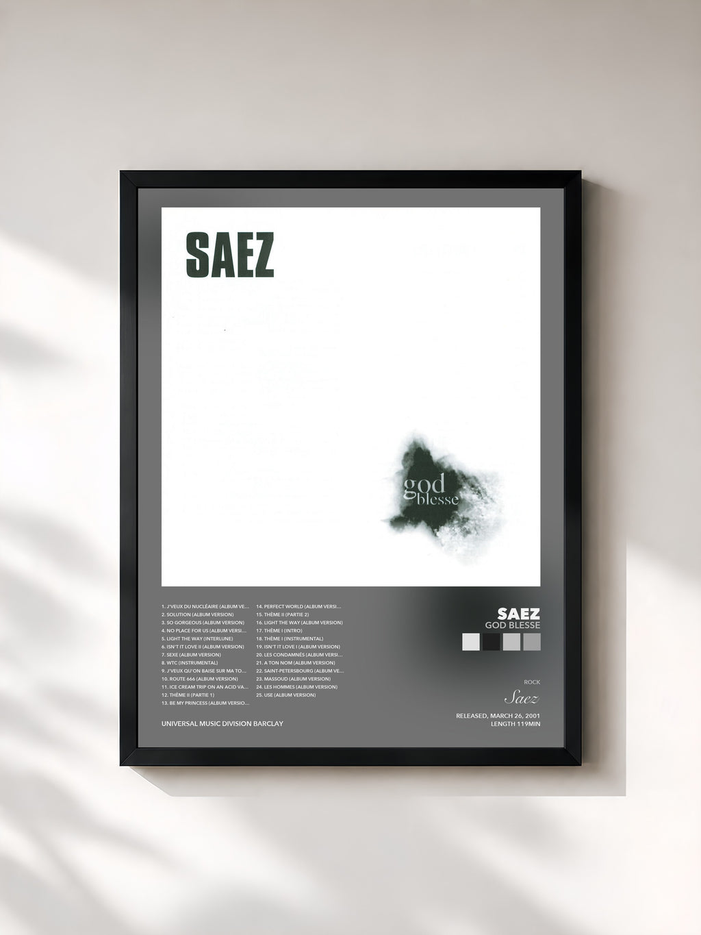Saez · God Blesse