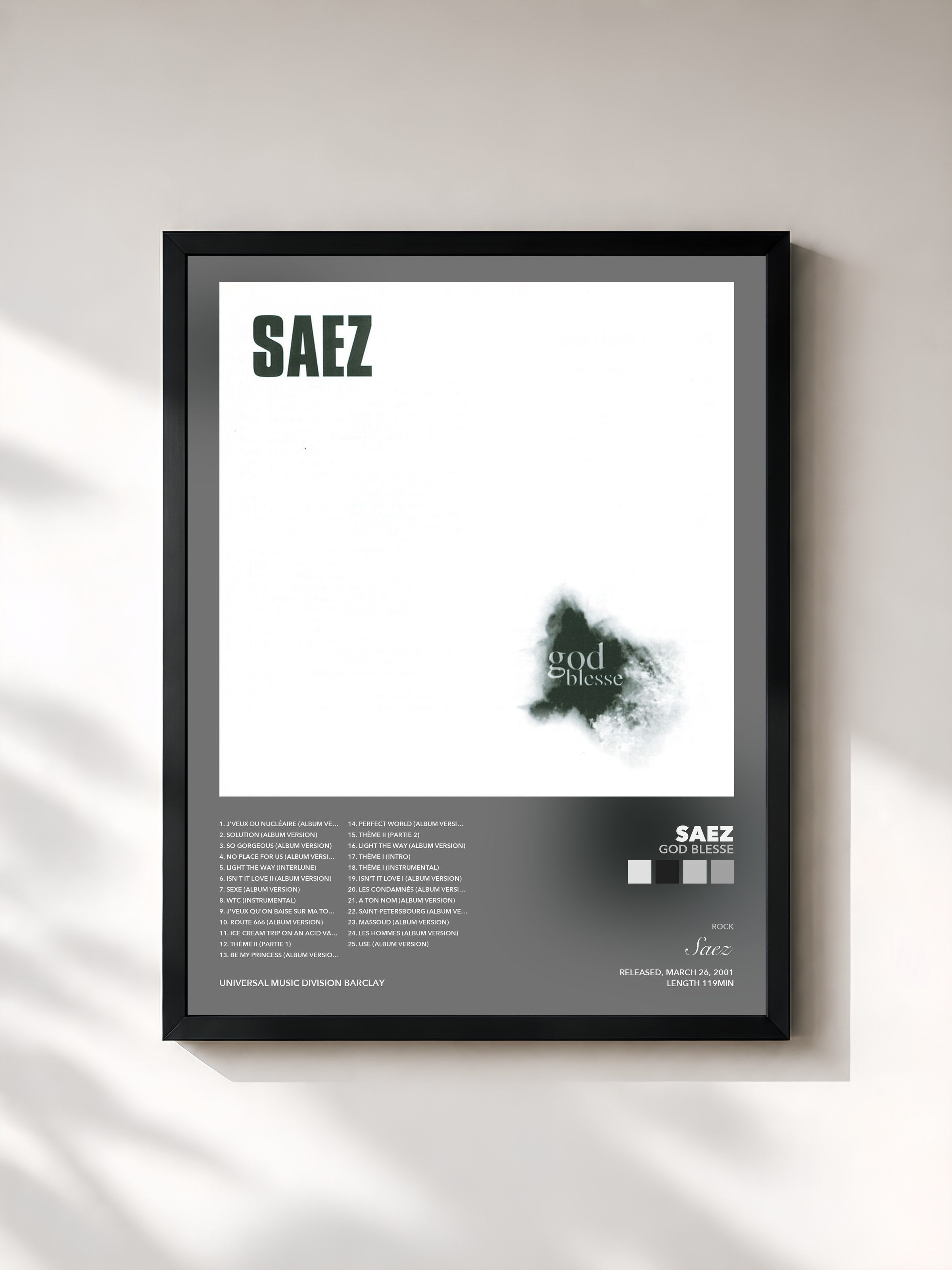 Saez · God Blesse