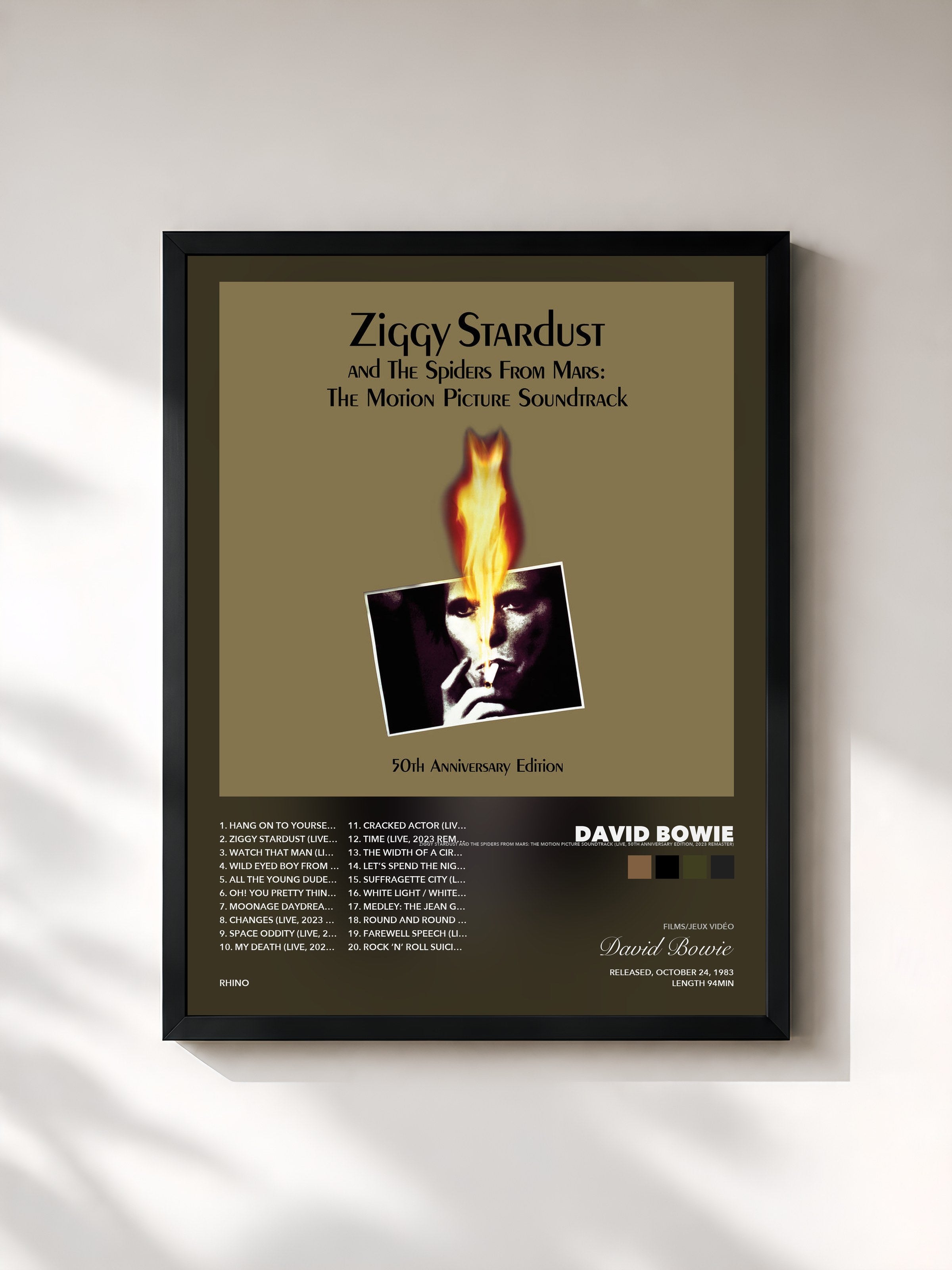 David Bowie – Ziggy Stardust and the Spiders from Mars: The Motion Picture Soundtrack (Live, 50th Anniversary Edition, 2023 Remaster)