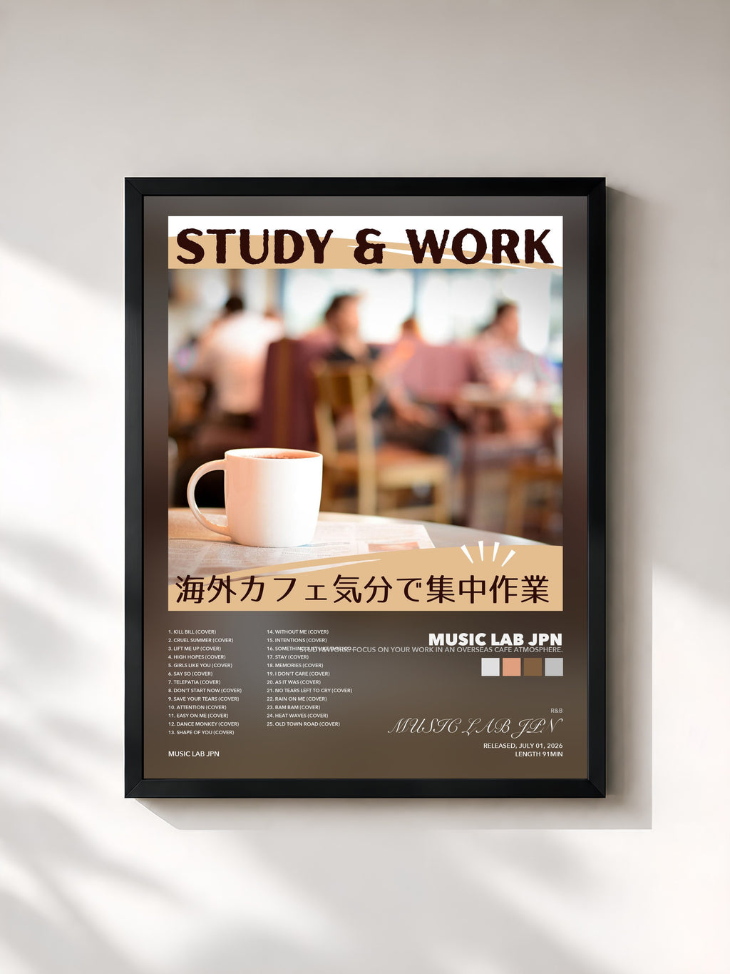 MUSIC LAB JPN · STUDY&WORK: Focus on your work in an overseas cafe atmosphere.