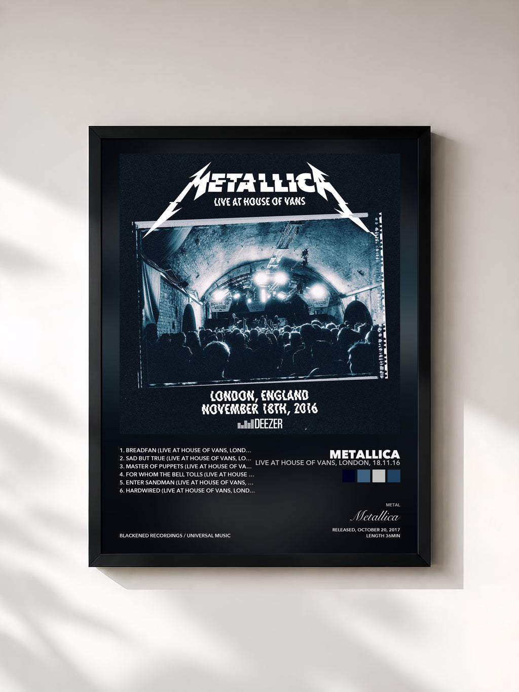 Metallica · Live At House Of Vans, London, 18.11.16