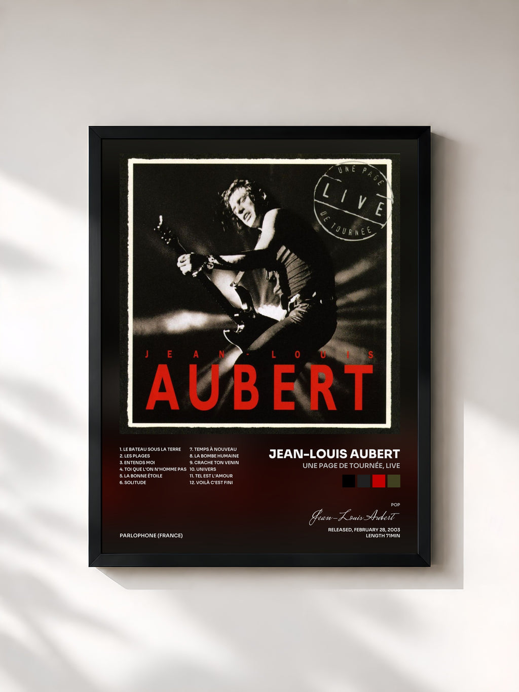 Jean-Louis Aubert · Une Page De Tournée, Live