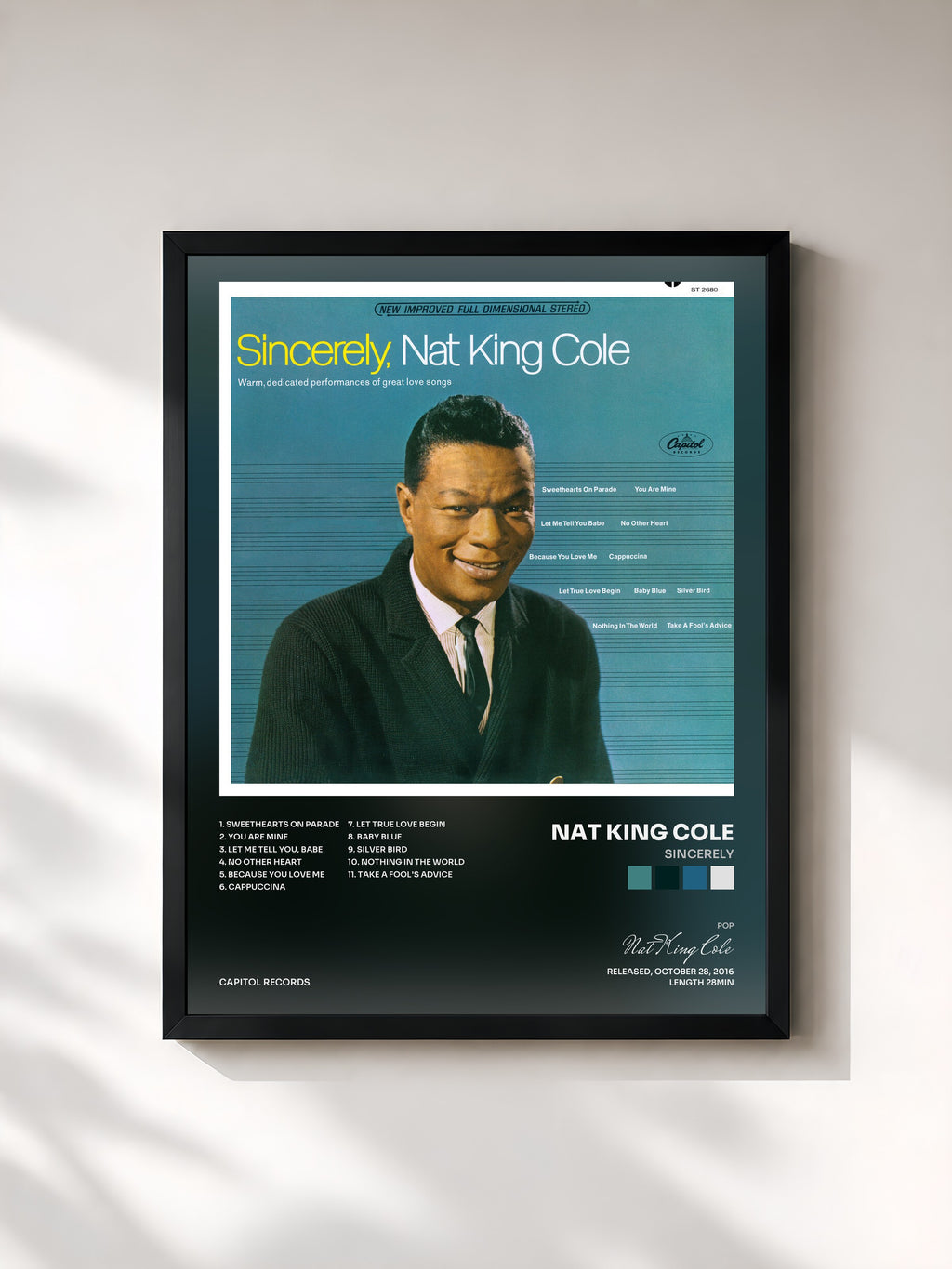 Nat King Cole · Sincerely
