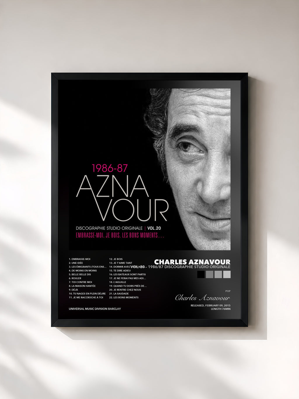 Charles Aznavour – Vol. 20 - 1986/87 Discographie studio originale
