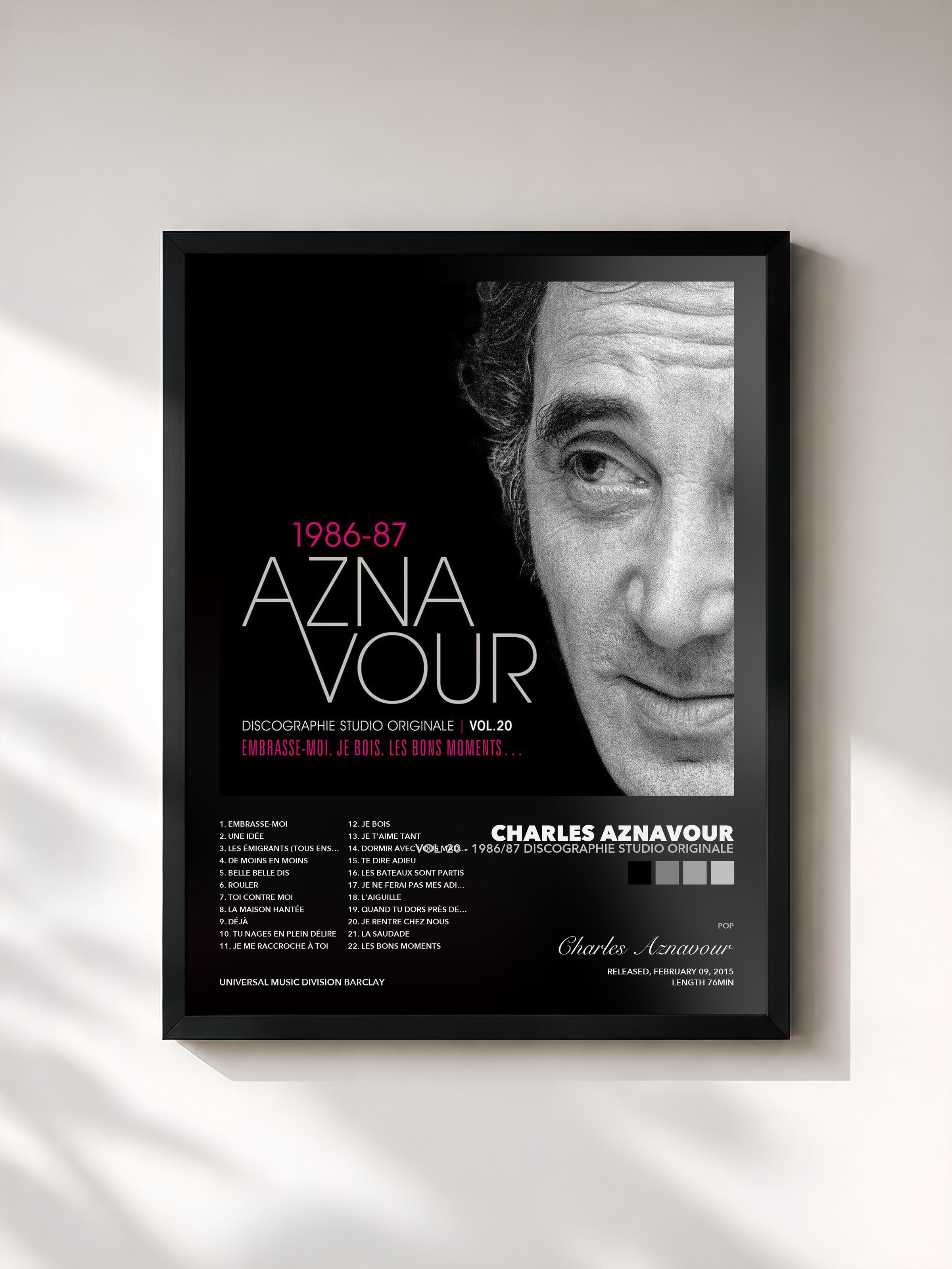 Charles Aznavour – Vol. 20 - 1986/87 Discographie studio originale