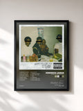 Tableau de l'album good kid, m.A.A.d city de Kendrick Lamar, imprimé et encadré en France