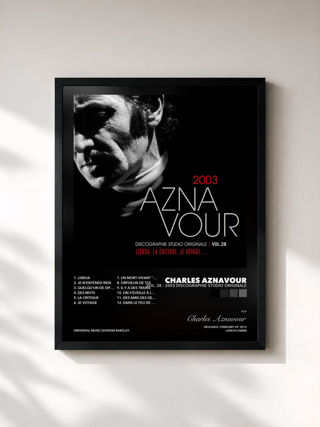 Charles Aznavour – Vol. 28 - 2003 Discographie studio originale