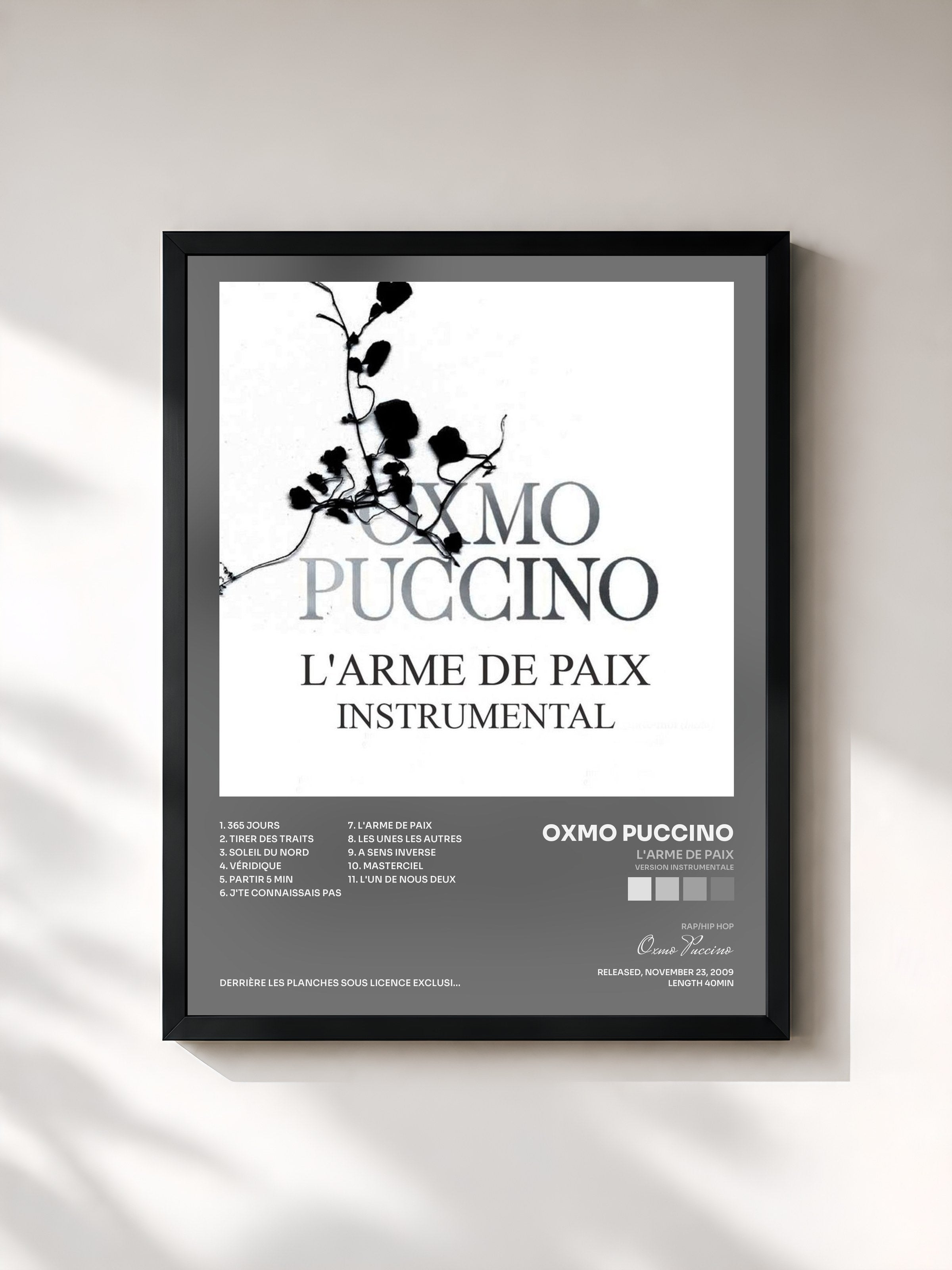 Oxmo Puccino · L'arme de paix (Version instrumentale)