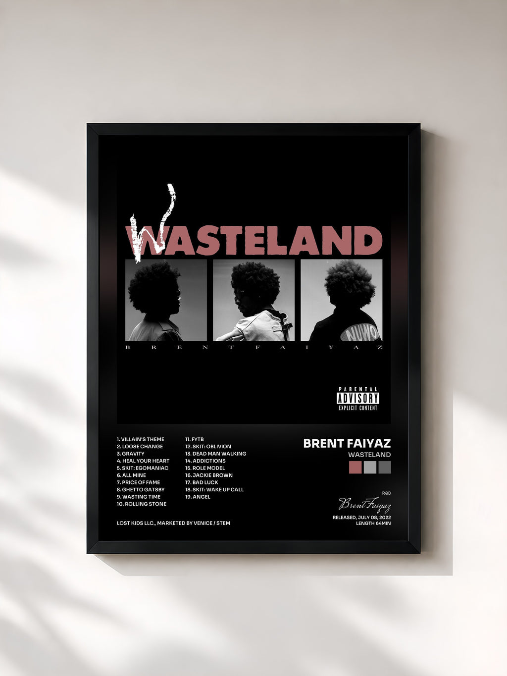Brent Faiyaz · WASTELAND