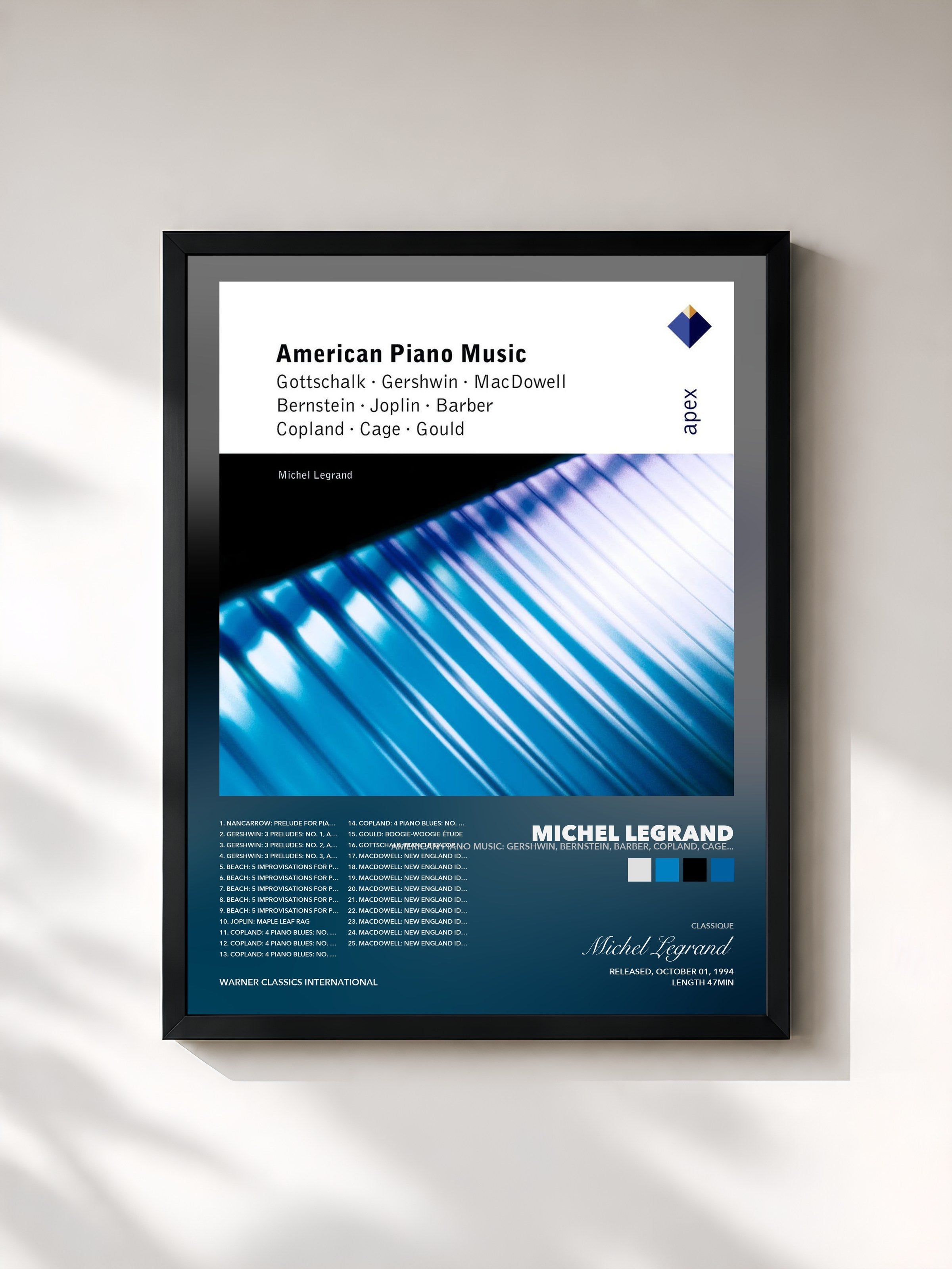 Michel Legrand – American Piano Music: Gershwin, Bernstein, Barber, Copland, Cage...