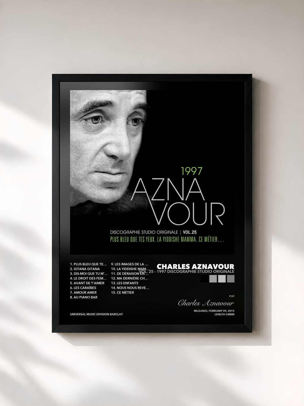 Charles Aznavour – Vol. 25 - 1997 Discographie studio originale
