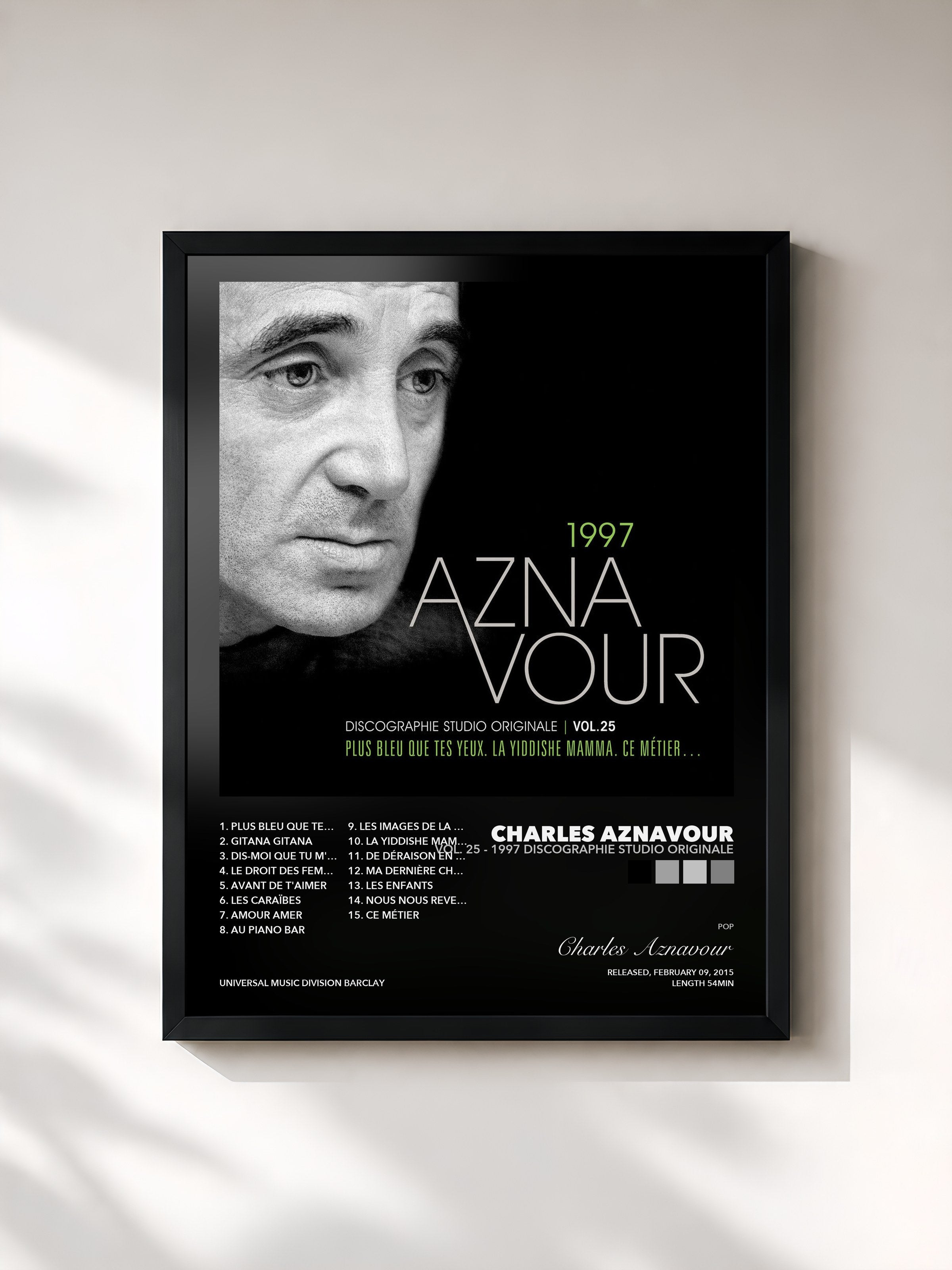 Charles Aznavour – Vol. 25 - 1997 Discographie studio originale