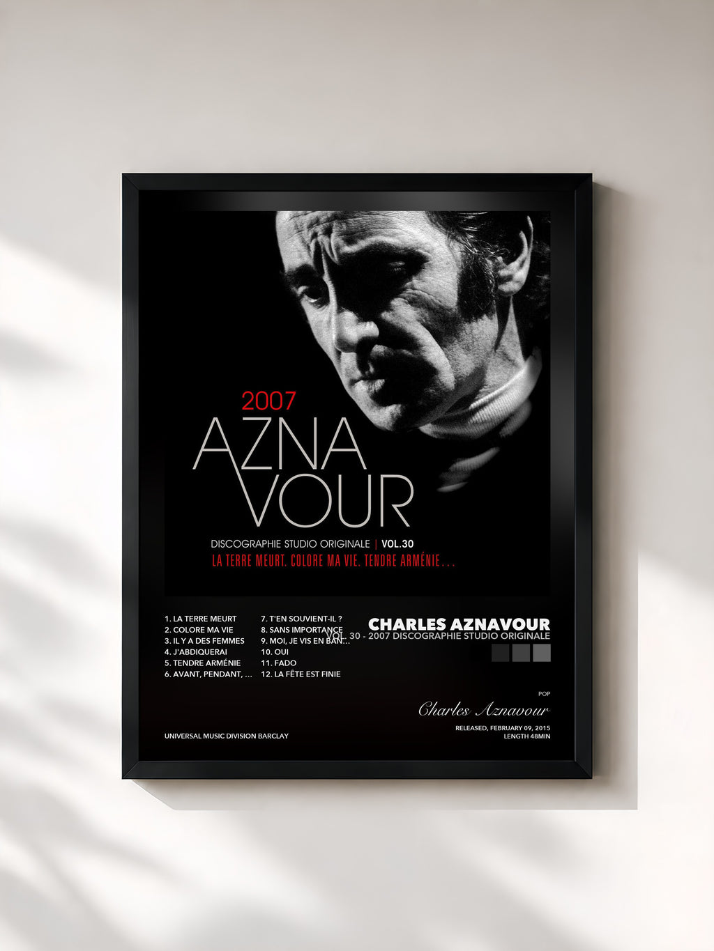 Charles Aznavour – Vol. 30 - 2007 Discographie studio originale