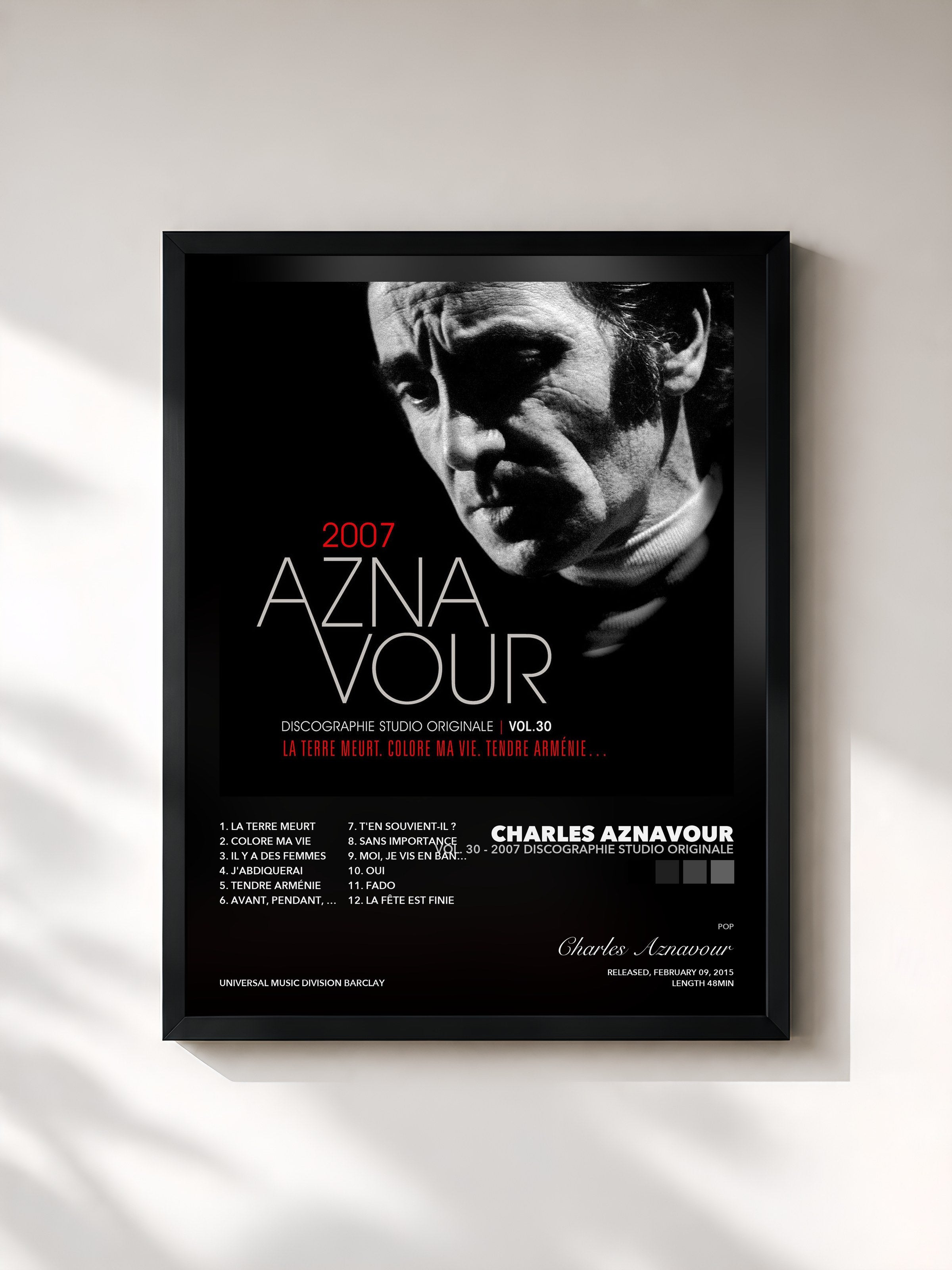 Charles Aznavour – Vol. 30 - 2007 Discographie studio originale