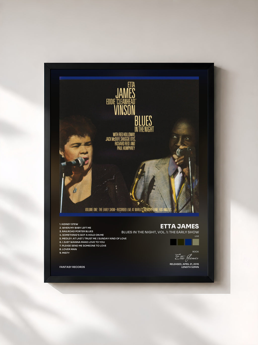 Etta James · Blues In The Night, Vol. 1: The Early Show (Live)