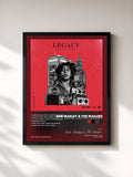 Tableau de l'album Bob Marley Legacy: Punky Reggae Party de Bob Marley & The Wailers, imprimé et encadré en France