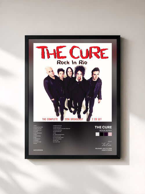 The Cure · Rock In Rio — Affiche encadrée