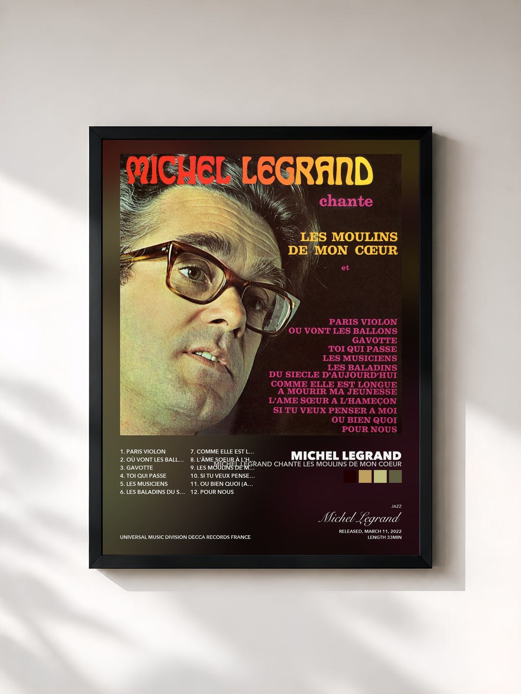 Michel Legrand – Michel Legrand chante les moulins de mon coeur