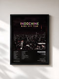 Tableau de l'album Black City Tour de Indochine, imprimé et encadré en France