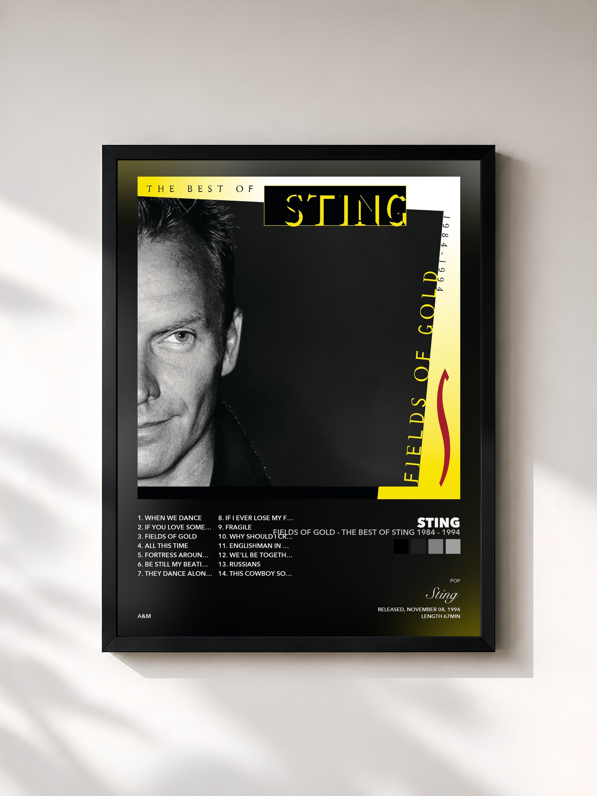 Sting – Fields Of Gold - The Best Of Sting 1984 - 1994