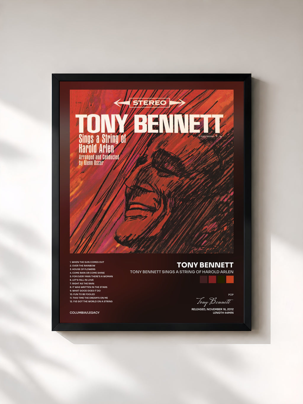 Tony Bennett · Tony Bennett Sings A String Of Harold Arlen