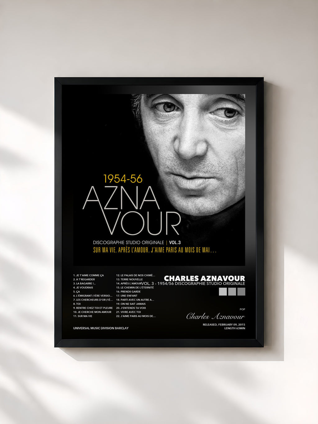 Charles Aznavour – Vol. 3 - 1954/56 Discographie studio originale