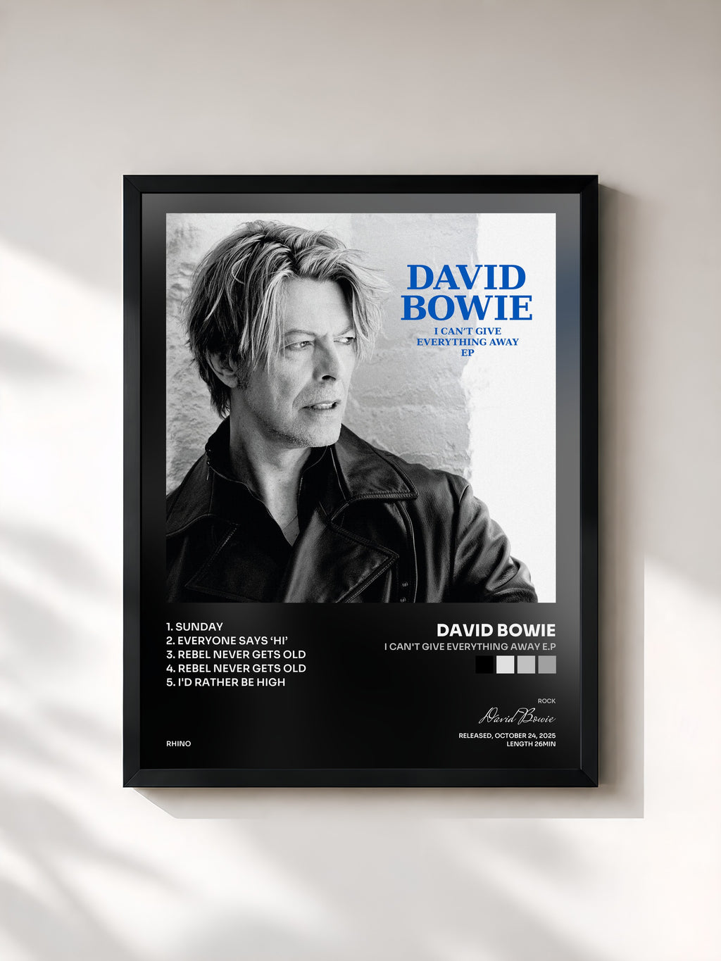 David Bowie · I Can't Give Everything Away E.P