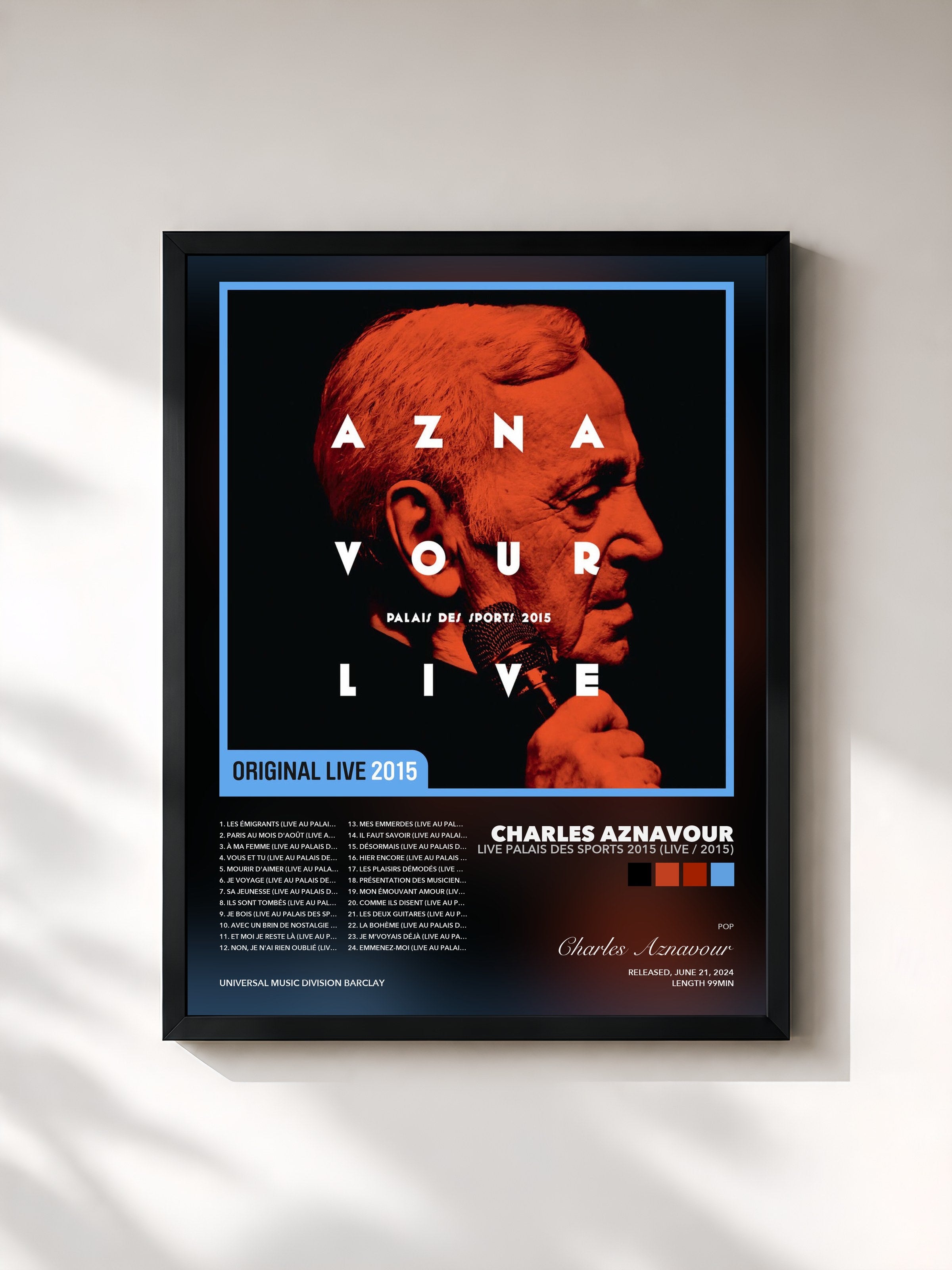 Charles Aznavour – Live Palais des Sports 2015 (Live / 2015)
