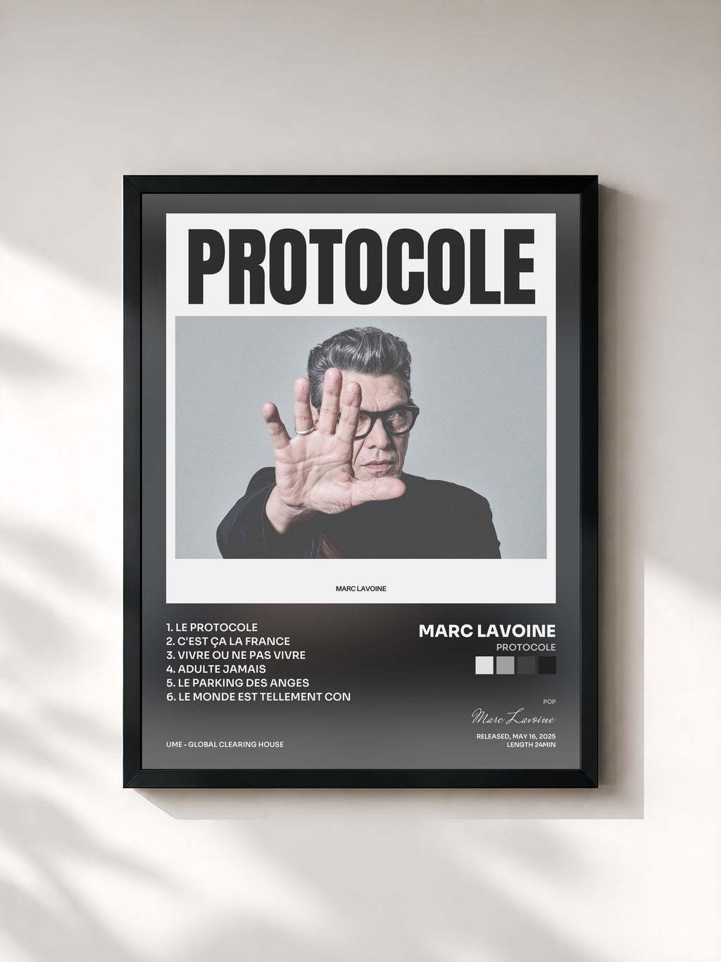 Marc Lavoine · Protocole