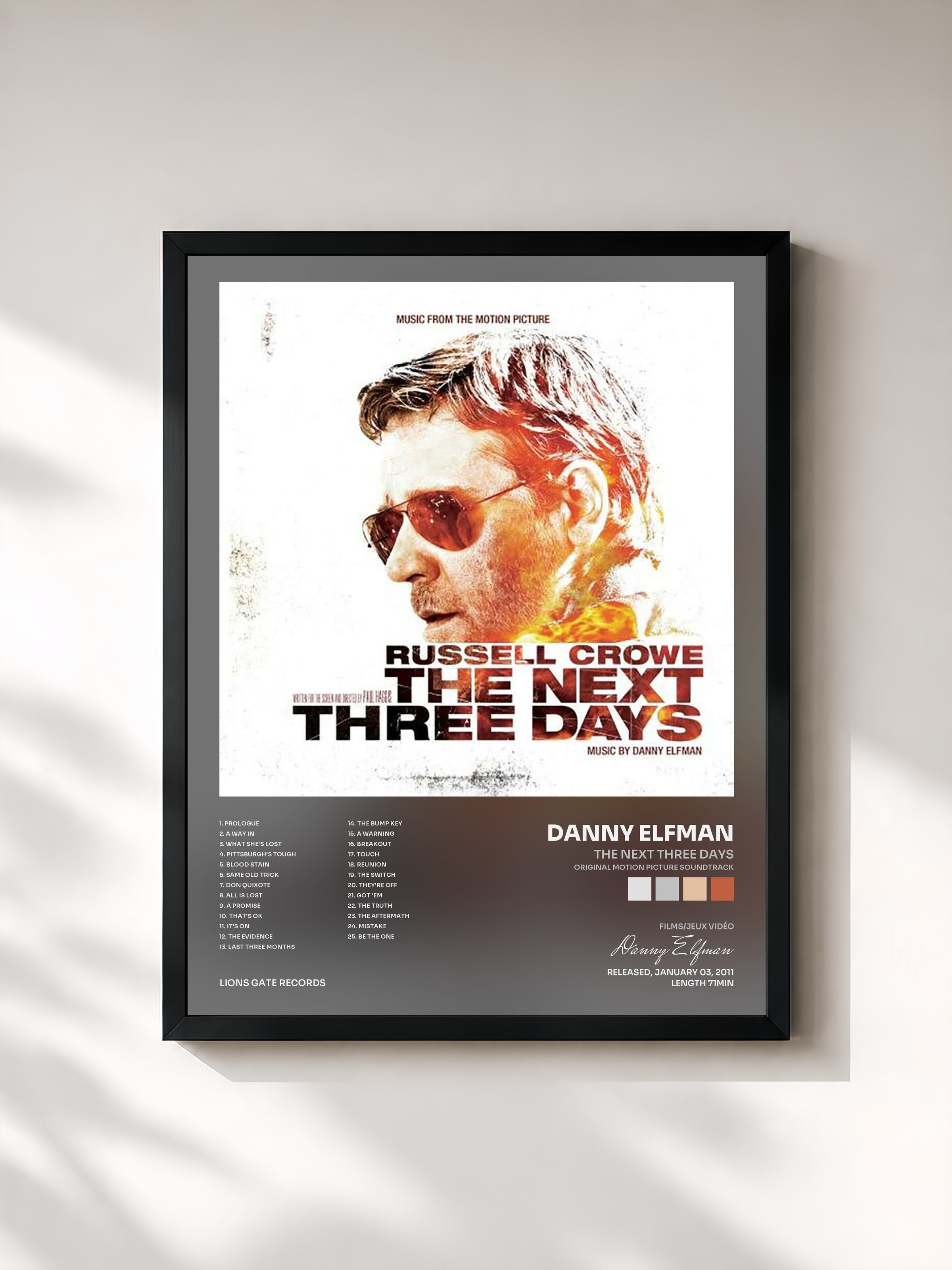 Danny Elfman · The Next Three Days (Original Motion Picture Soundtrack)