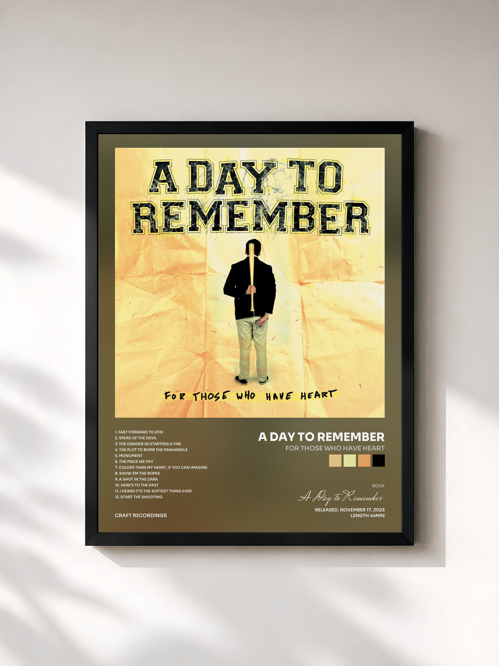 A Day to Remember · For Those Who Have Heart
