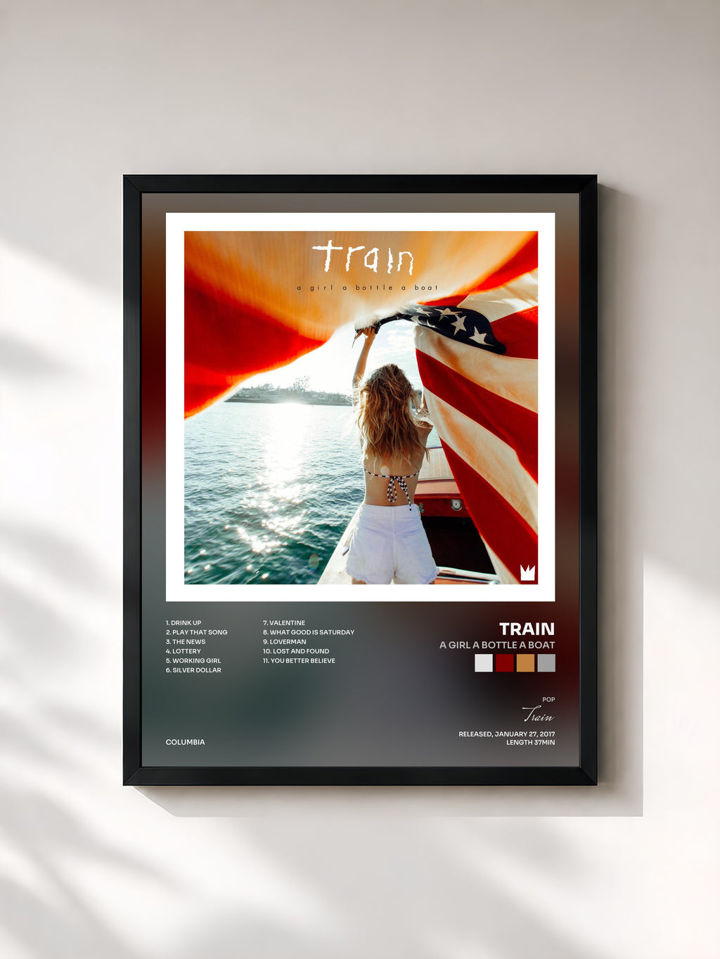 Train · a girl a bottle a boat