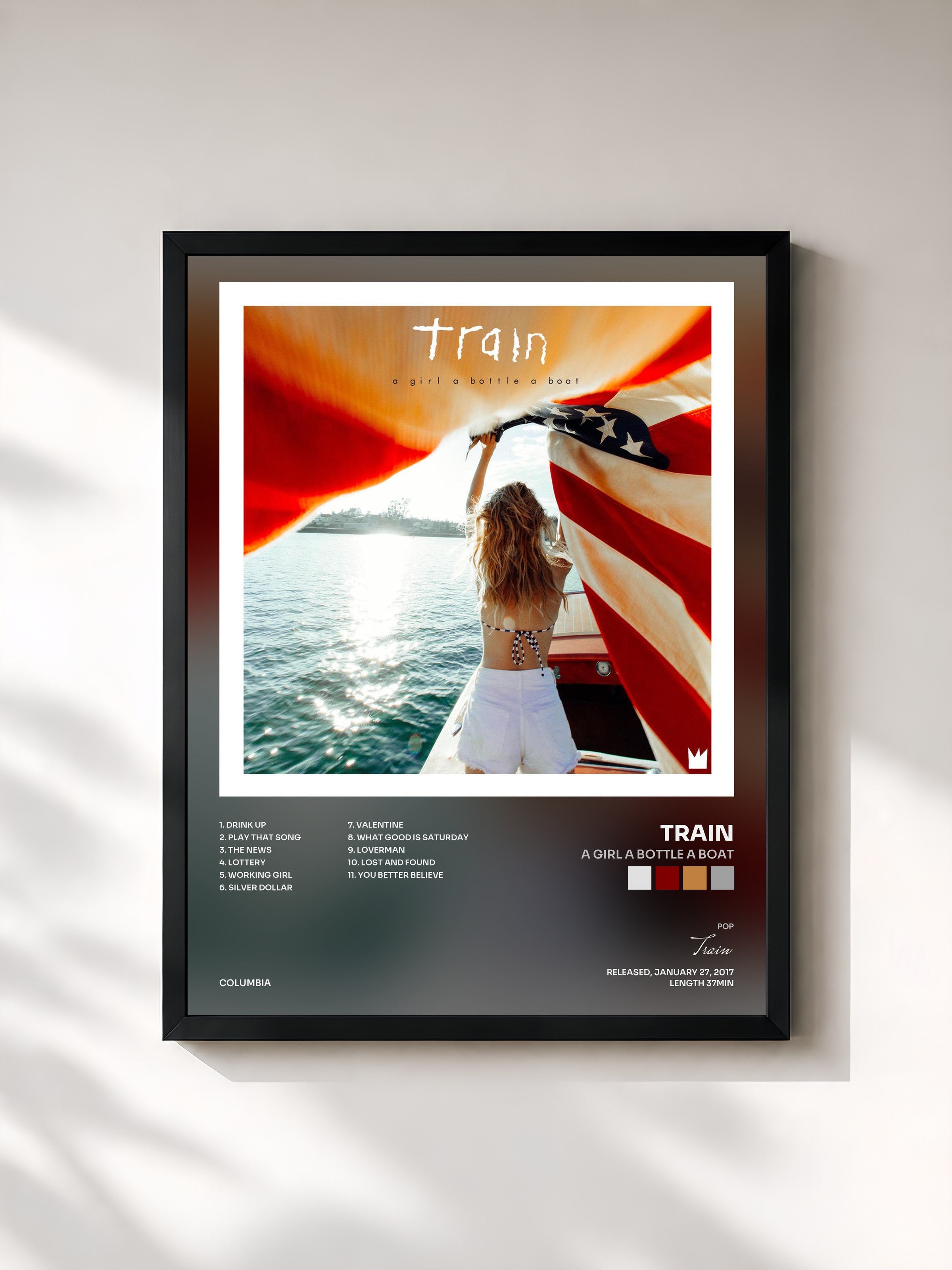 Train · a girl a bottle a boat