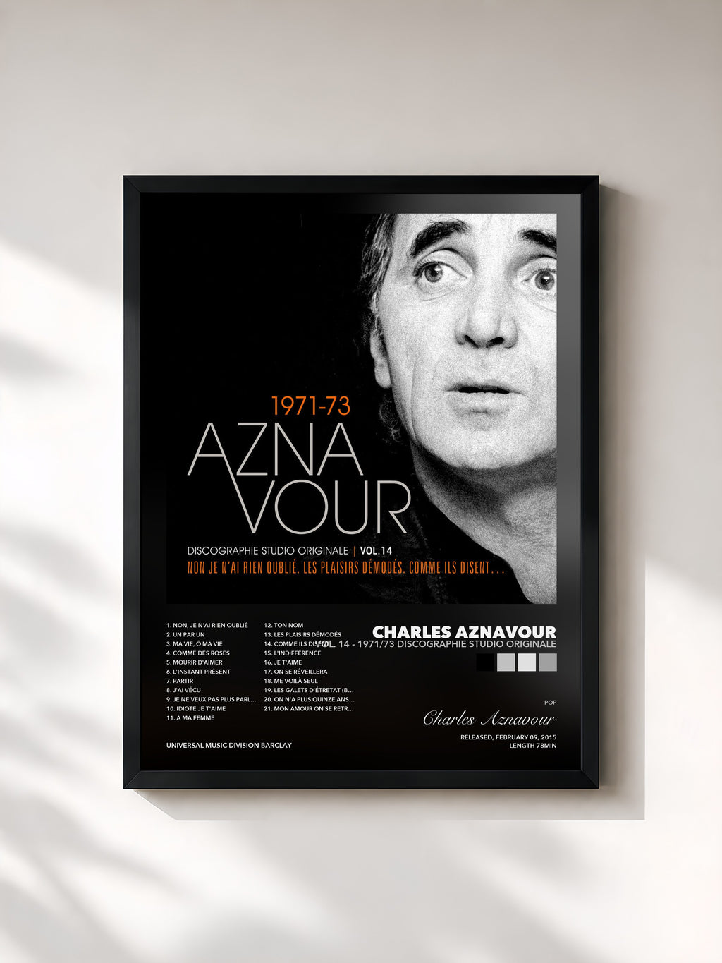Charles Aznavour – Vol. 14 - 1971/73 Discographie studio originale