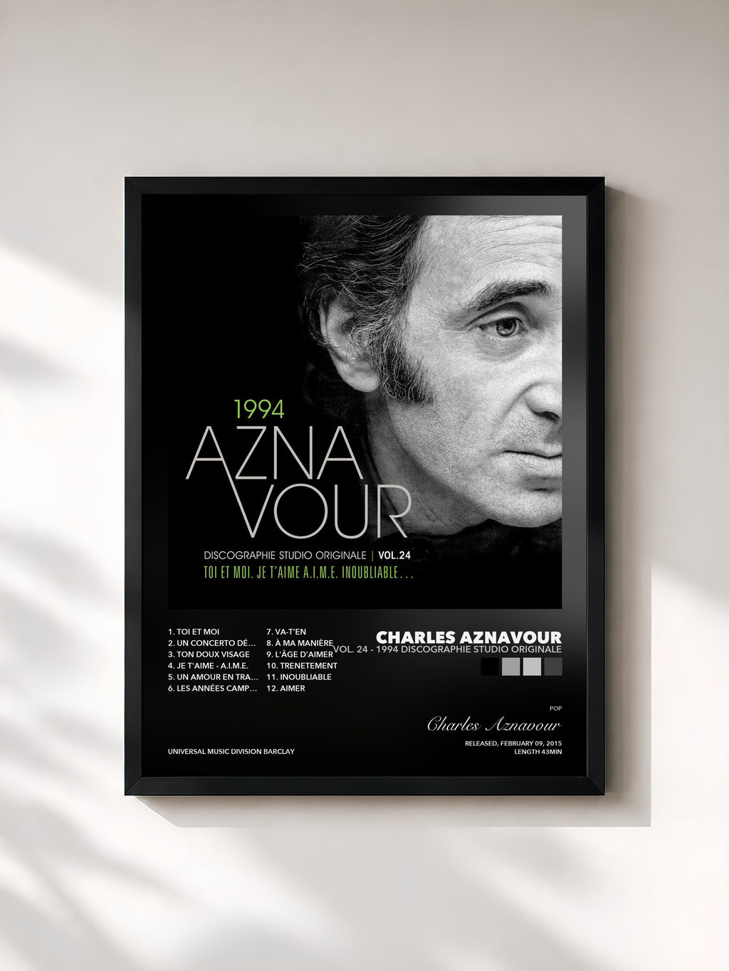 Charles Aznavour – Vol. 24 - 1994 Discographie studio originale