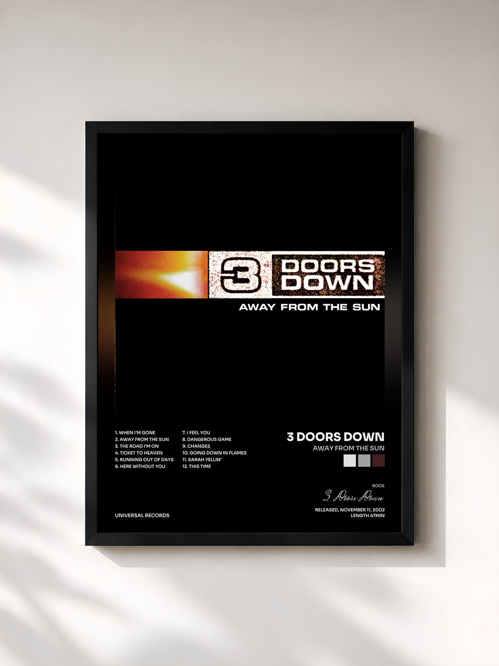 3 Doors Down · Away From The Sun