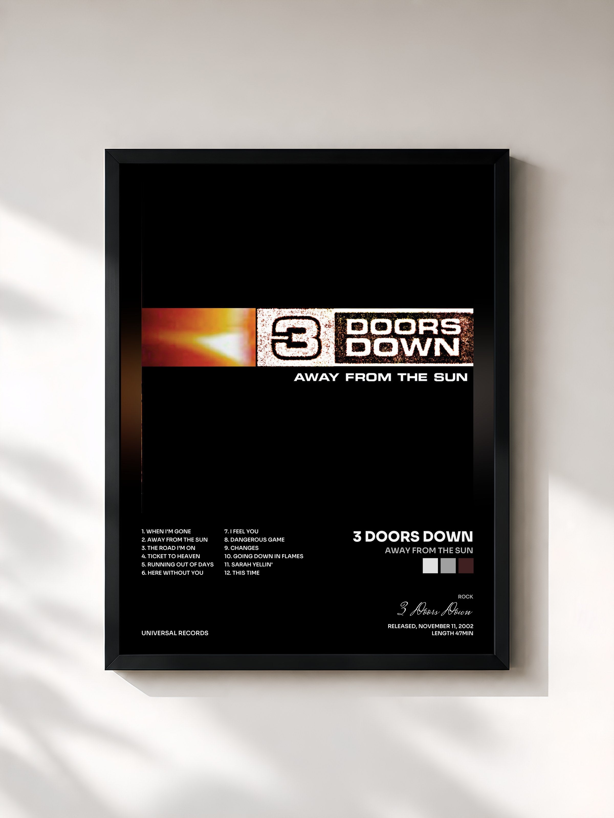 3 Doors Down · Away From The Sun