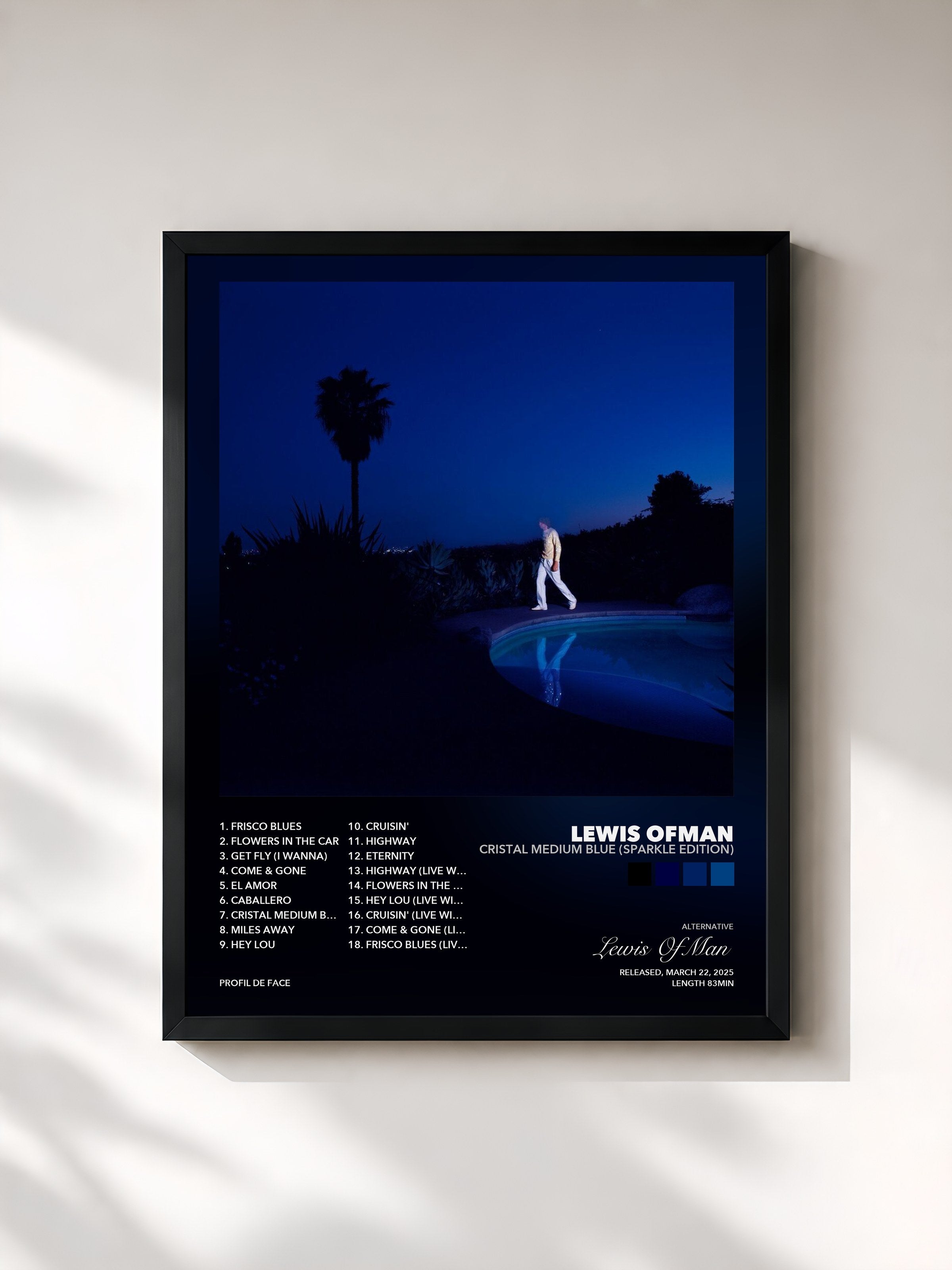Lewis OfMan – Cristal Medium Blue (Sparkle Edition)