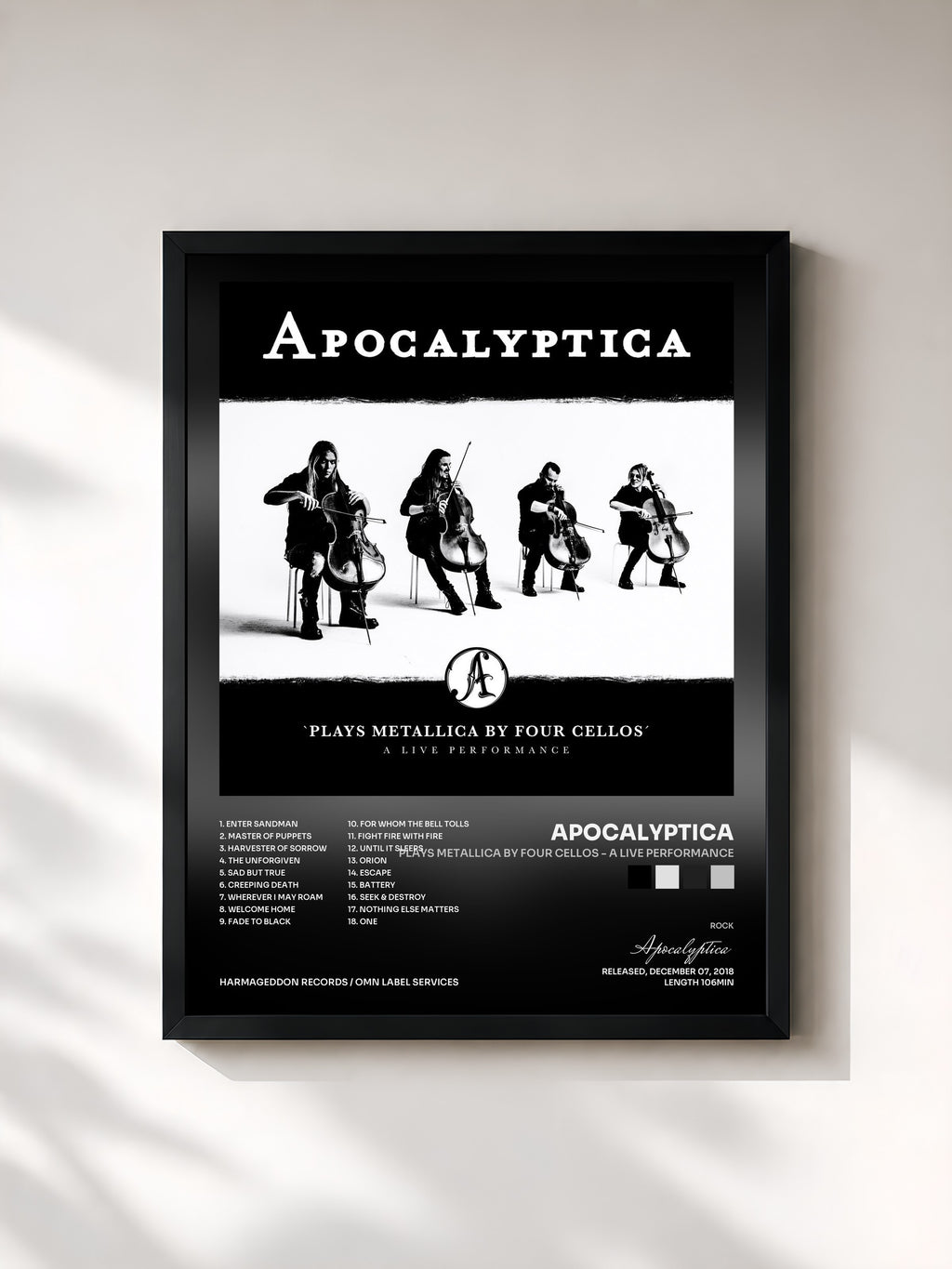 Apocalyptica · Plays Metallica by Four Cellos - A Live Performance