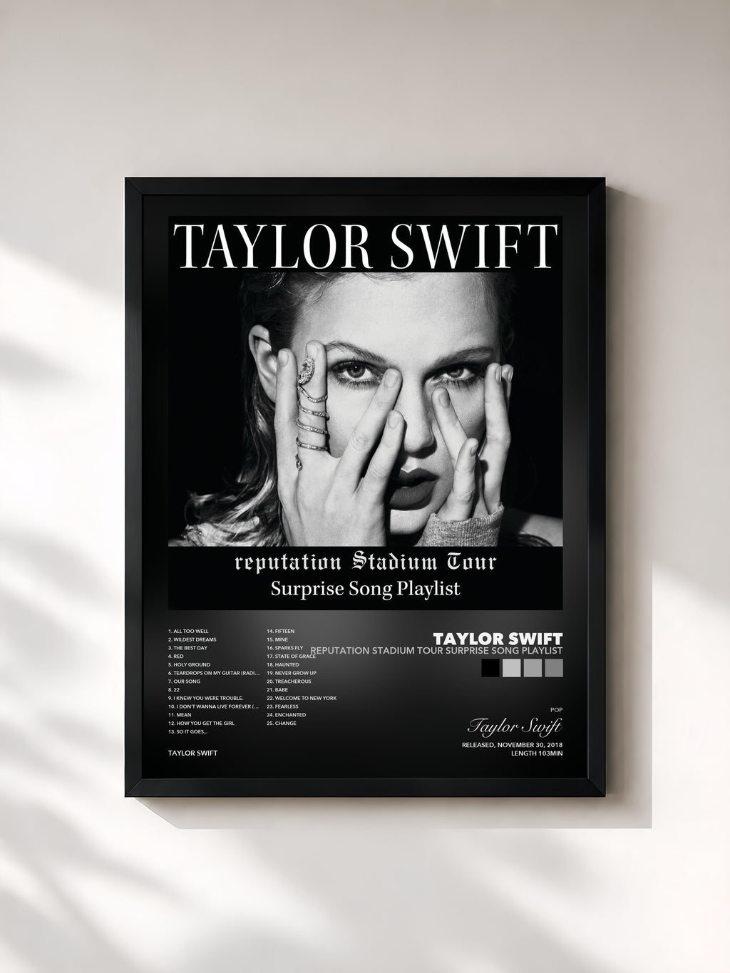 Taylor Swift – reputation Stadium Tour Surprise Song Playlist