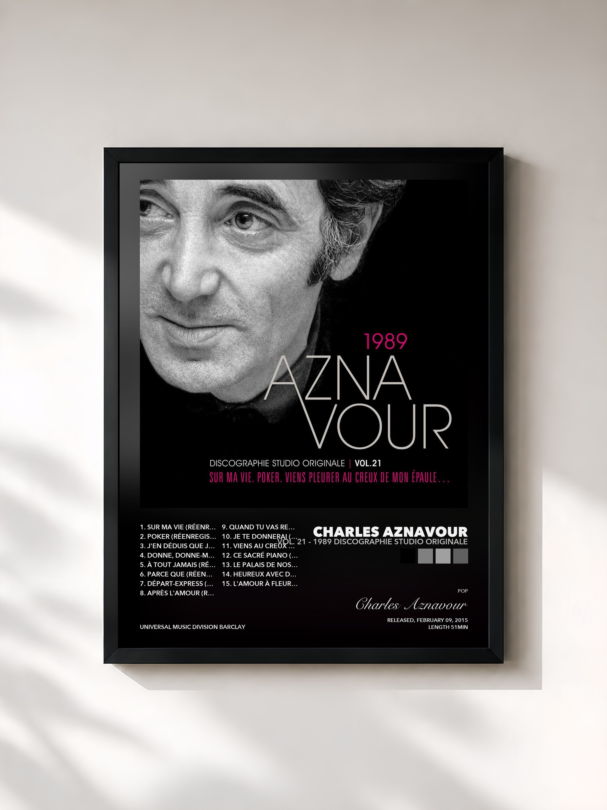 Charles Aznavour – Vol. 21 - 1989 Discographie studio originale