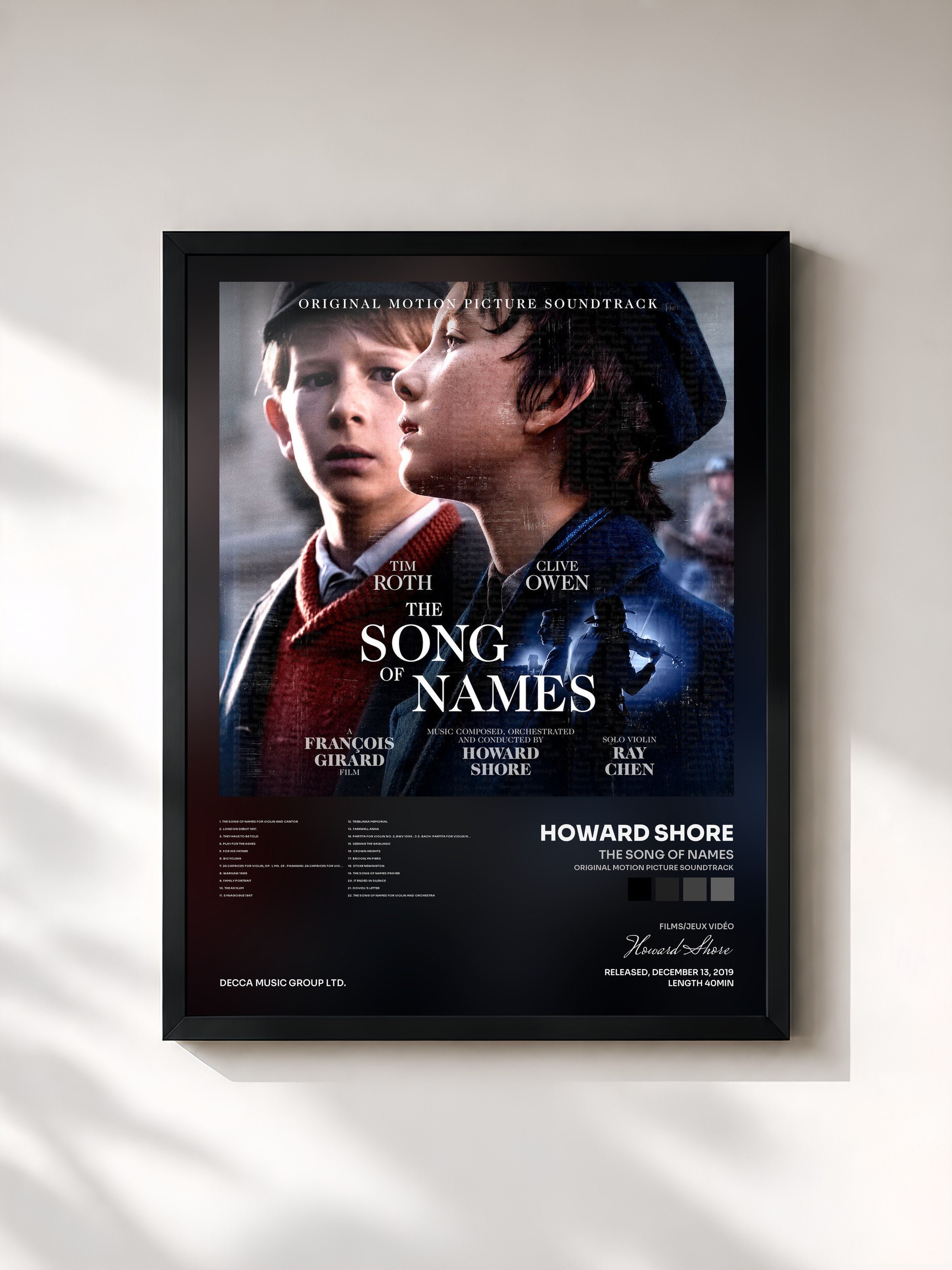 Howard Shore · The Song of Names (Original Motion Picture Soundtrack)