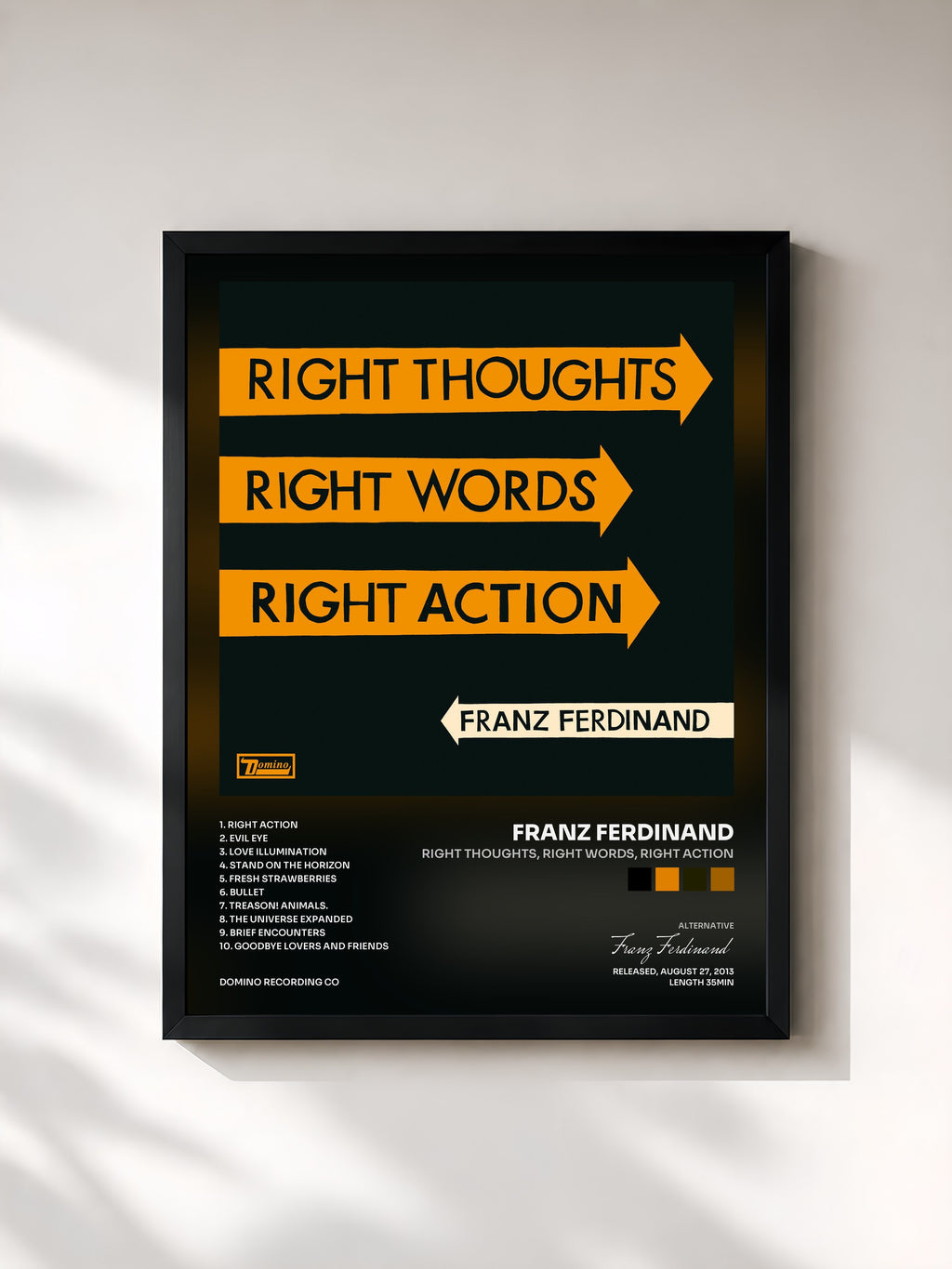 Franz Ferdinand · Right Thoughts, Right Words, Right Action