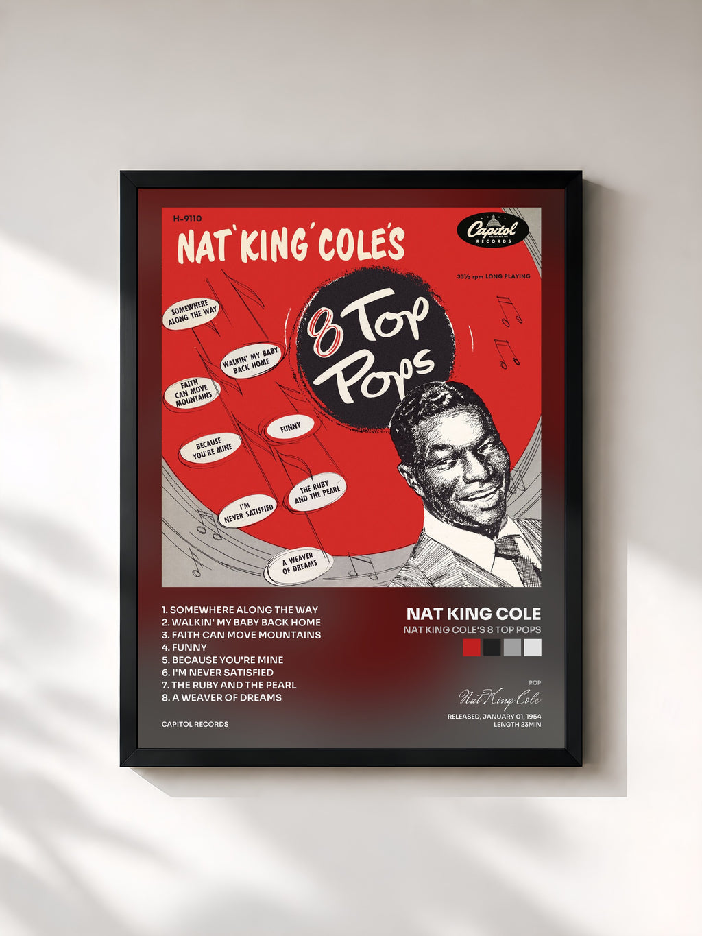 Nat King Cole · Nat King Cole's 8 Top Pops