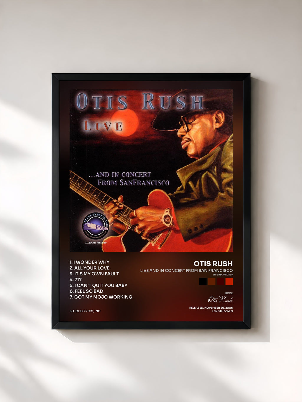 Otis Rush · Live and in Concert from San Francisco (Live recording)