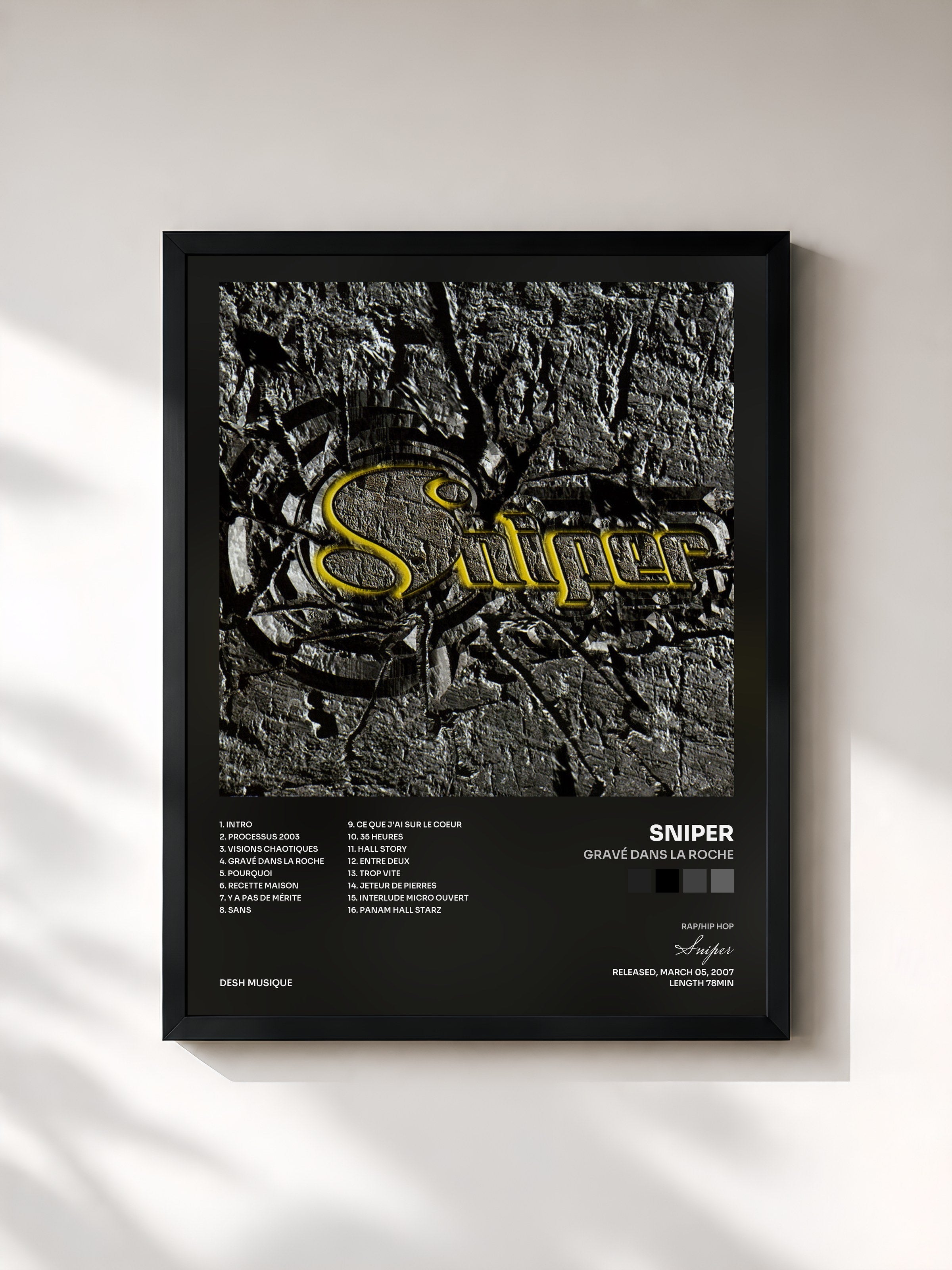 Sniper · Gravé dans la roche